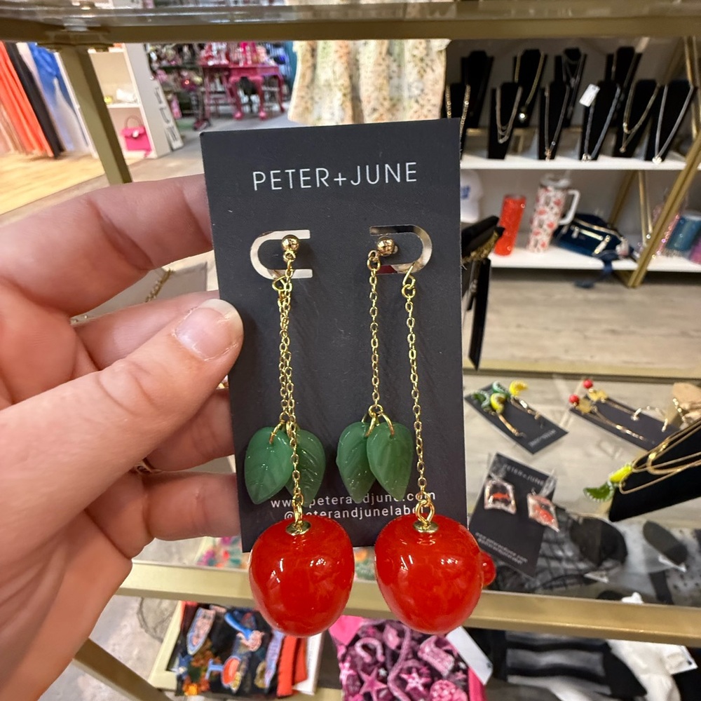 Peter + June Cherry Earrings